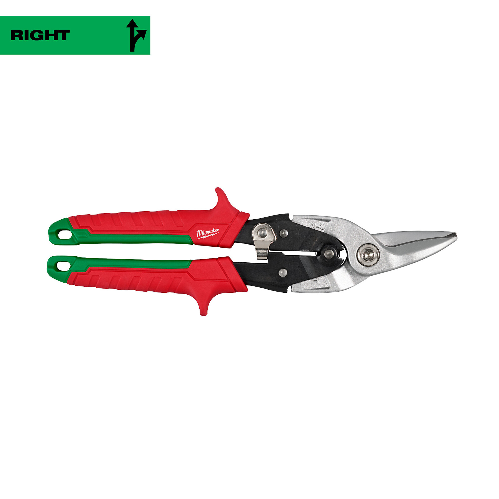 Milwaukee, Right Cutting Aviation Snips, Blade Size 1.5 in, Tool Length 9.88 in, Model# 48-22-4550